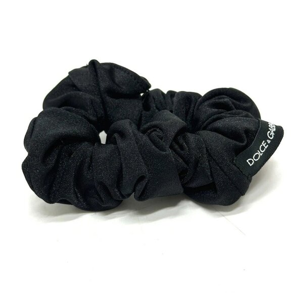 DOLCE&GABBANA Hair rubber hair accessories Scrunchie Nylon Black Unused main image 6